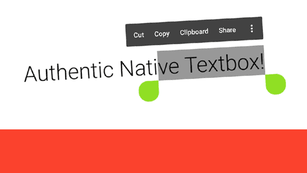 Authentic Native Textbox Banner